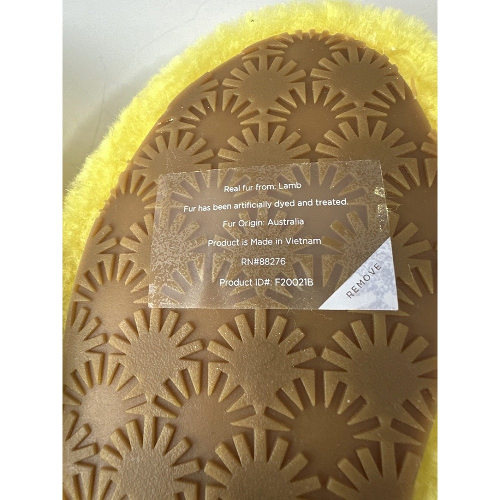 UGG Rainbow Fluff Yeah Slide Sandals Women's Size 8 Slippers New Without Tags - Picture 8 of 13